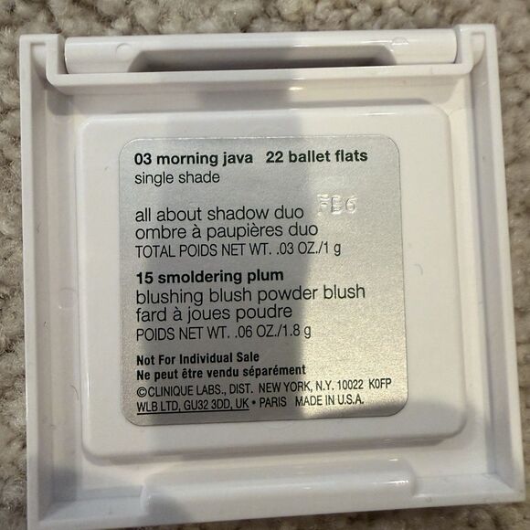 NEW Clinique Travel Size Lot W/bag Moisture Surge Moisturizing Lotion Eye Shadow - Picture 8 of 8